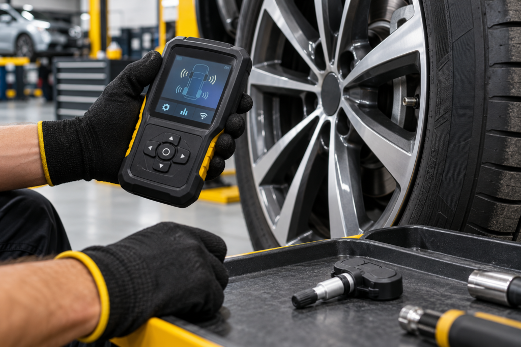 tpms diagnosis replacement service illustration